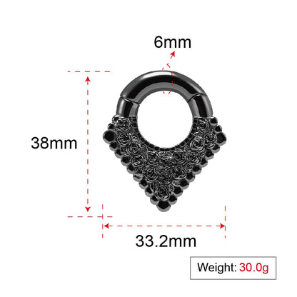 2PCS Ear Weights For Stretched Ears Heavy Weighted Gauges Stainless Steel 2g 4g Dangle Gauge For Women Men Ear Hanger Stretcher Piercings