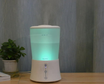 BlueHills Premium 2000 ML XL Essential Oil Diffuser Aromatherapy Humidifier for Large Room Home 40 Hour Run Huge Coverage Area 2 Liter Extra Large Capacity Diffuser Dark Wood Grain (E003)