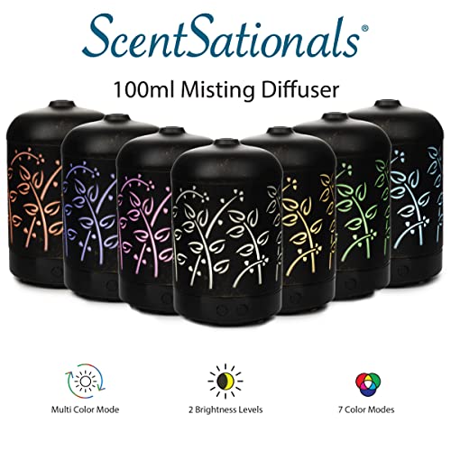 Scentsationals Eclectic Diffuser Collection 100ML - Scented Essential Oil Diffuser - Classic Aromatherapy Scent User - Electric Fragrance Home Air Freshener Decor for Office Desk and Home (Country)