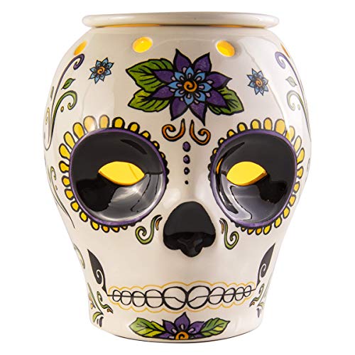 Scentsationals Day of The Dead Collection - Scented Wax Cube Warmer - Wax Fragrance Melter - Skull Wickless Electronic Home Air Freshener Gift (Dia de Los Muertos)