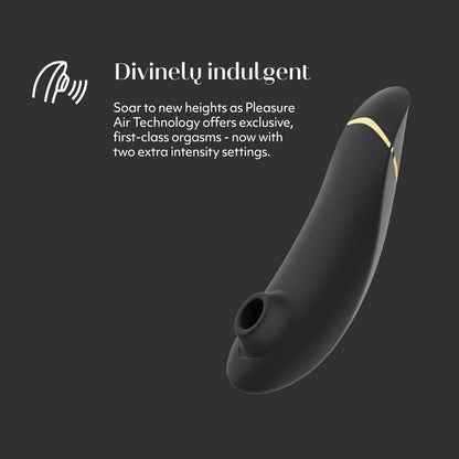 Womanizer Premium 2 Clitoris Vibrator for Women | Clit Sucker Adult Toys | Vibrating Adult Sex Toy | Clit Stimulator for Woman with 14 Suction Speeds | Waterproof Clitoral Stimulation Sex Toys | Blue