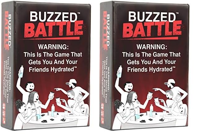 Buzzed Battle - The Hilarious Team Party Game That Will Get You & Your Friends Hydrated, Pool Party Games, Summer Party Games