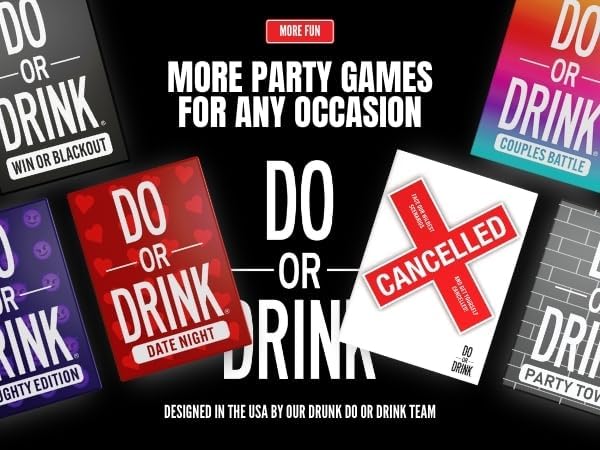 Do or Drink Date Night - Couples Games for Adults - Fun Drinking Games with 250 Cards - Great Couples Gift Ideas and Fun Couples Card Games for Adults