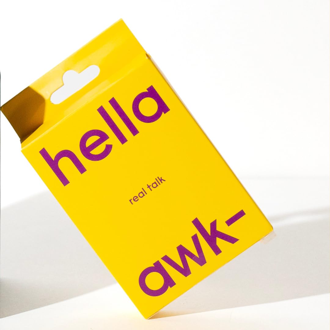 Hella Awkward Card Game - 140 Deep Conversation Icebreakers for Couples and Friends!