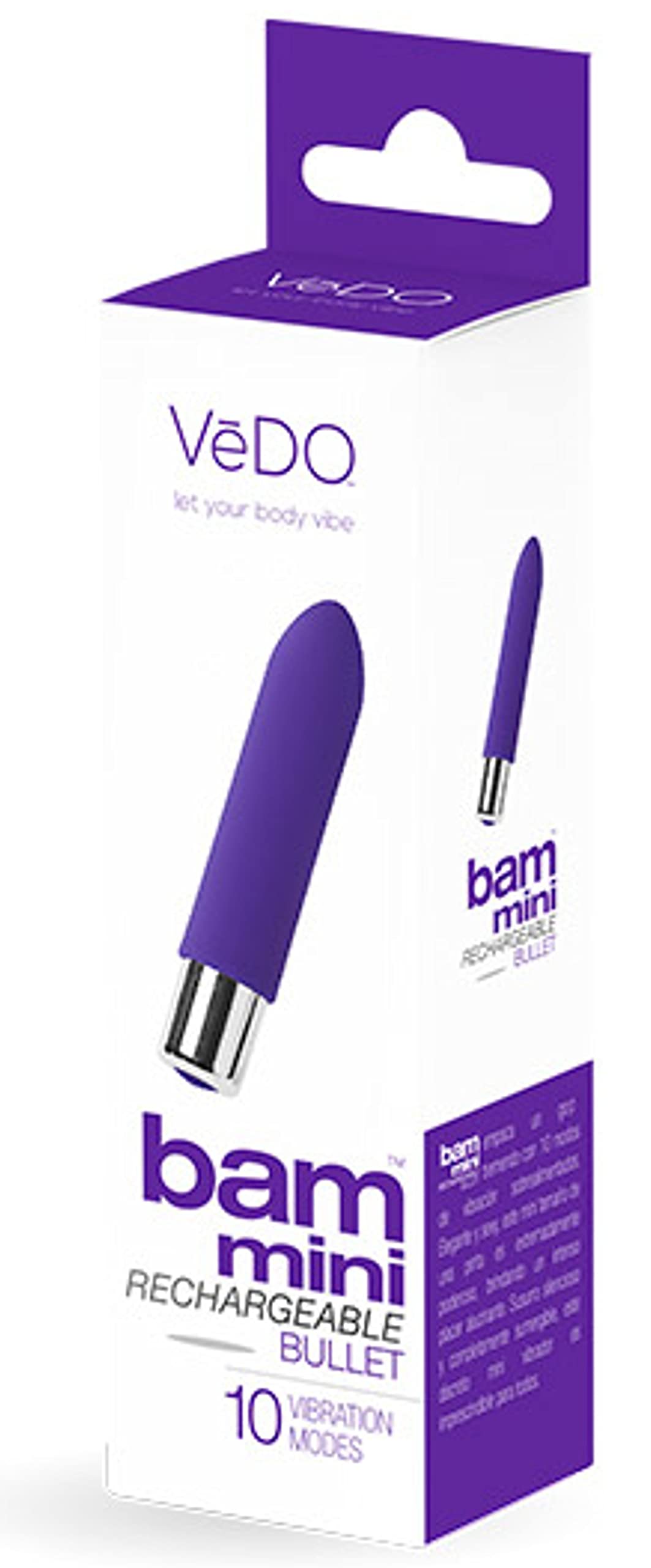 VeDO Bam Mini Rechargeable Bullet Vibrator (Turquoise)