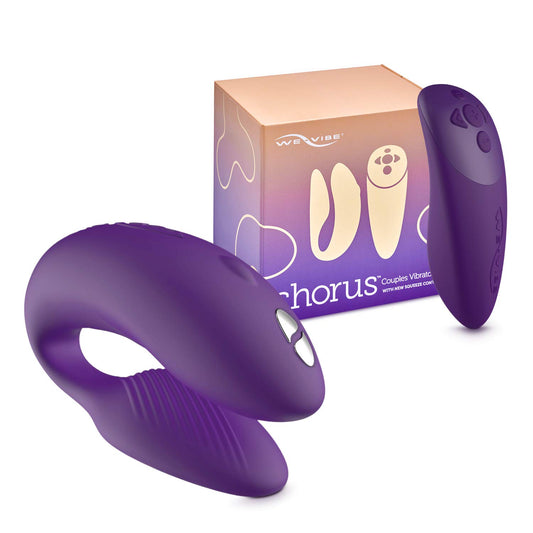 We-Vibe Chorus Vibrating Sex Toys for Couples | Remote Control Vibrator | Wearable App Controlled Adult Toys for Women | G Spot, Clit & Penis Sexual Stimulation Device | Clitoral Couples Gift |Purple