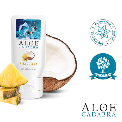Aloe Cadabra Natural Water Based Personal Lubricant and Vaginal Moisturizer, Organic Aloe Lube for Men, Women and Couples, Non-Staining, pH Balanced (Unscented 2.5 Ounces, 1 Pack)