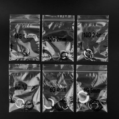 Ear Gauges Stretching Kit 14G-00G Acrylic Sprial Tapers Plugs Expander Sets Heart Tunnels Piering Jewelry Horeseshoes Taper For Ears