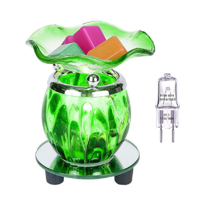 HUNANBANG 3 in 1 Electric Oil Diffuser Warmer Scented Wax Warmer Candle Wax Melt Warmer Wax Melter Fragrance Wax Burner(LW-Purple2)