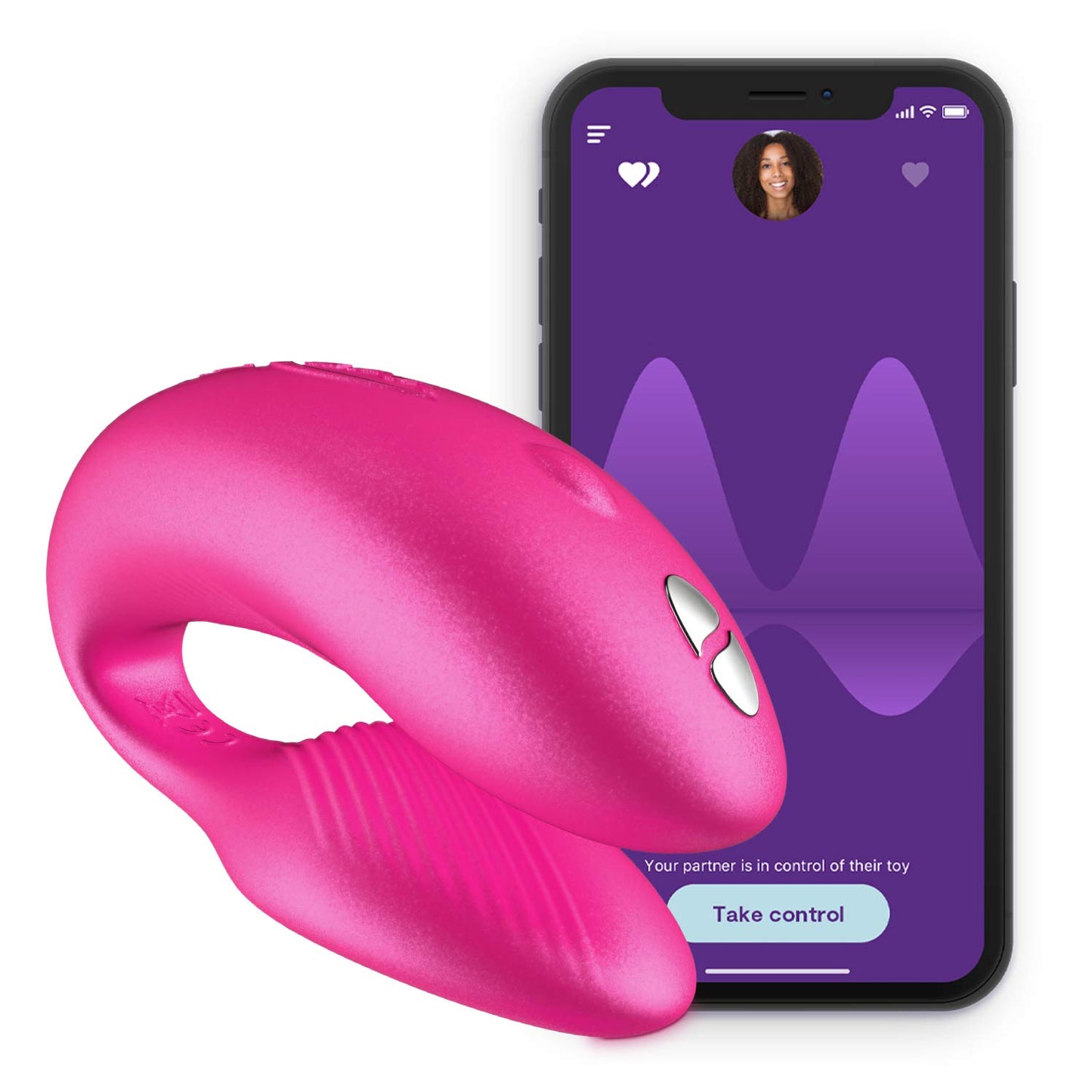 We-Vibe Chorus Vibrating Sex Toys for Couples | Remote Control Vibrator | Wearable App Controlled Adult Toys for Women | G Spot, Clit & Penis Sexual Stimulation Device | Clitoral Couples Gift |Purple