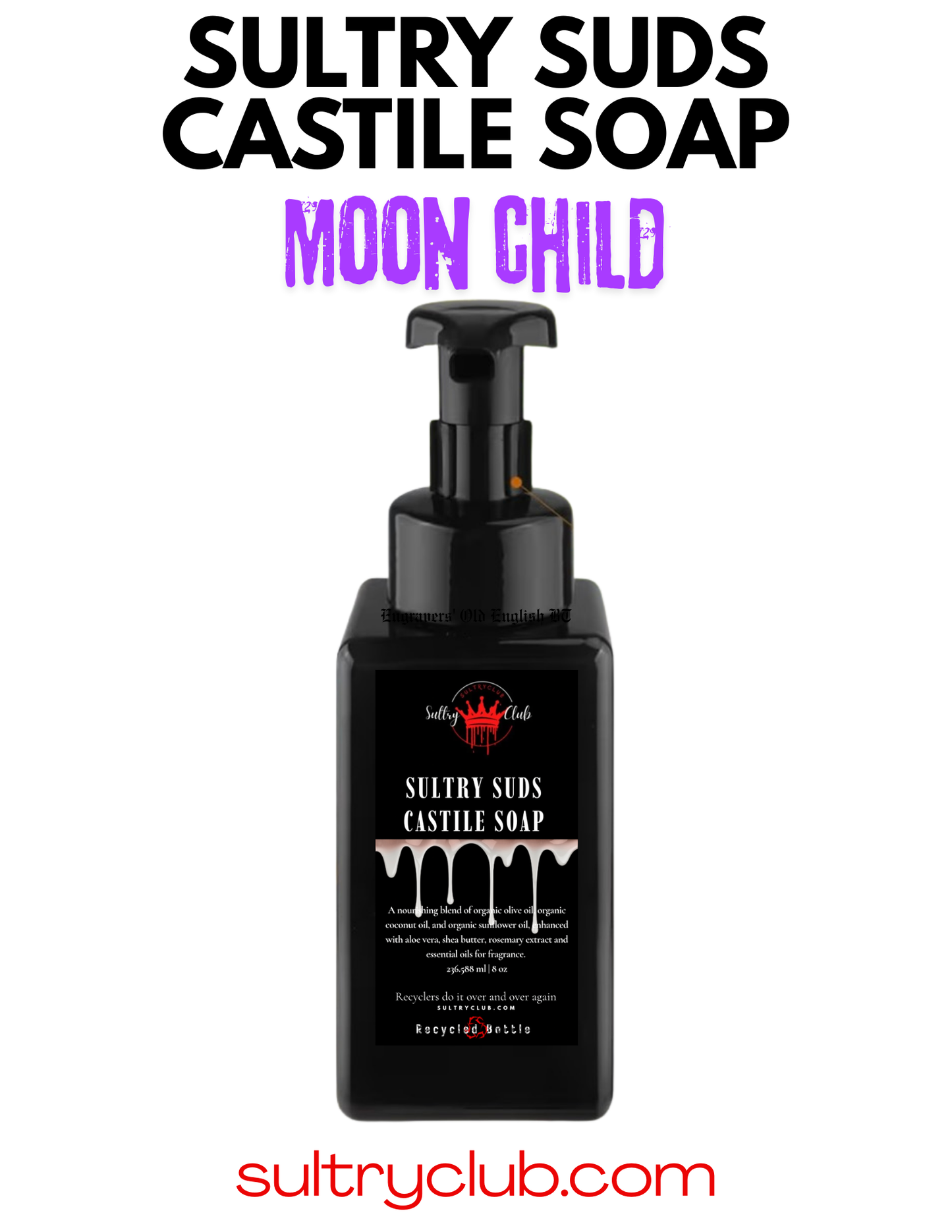 Sultry Suds™ Vegan Foaming Soap (Moon Child)