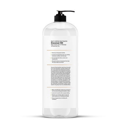 MAJESTIC PURE Fractionated Coconut Oil | Relaxing Massage Oil for Massage Therapy | Liquid Coconut Oil for Diluting Essential Oils | Coconut Oil for Skin, Lip, Body, Hair Oil, Moisturizer | 16 fl oz