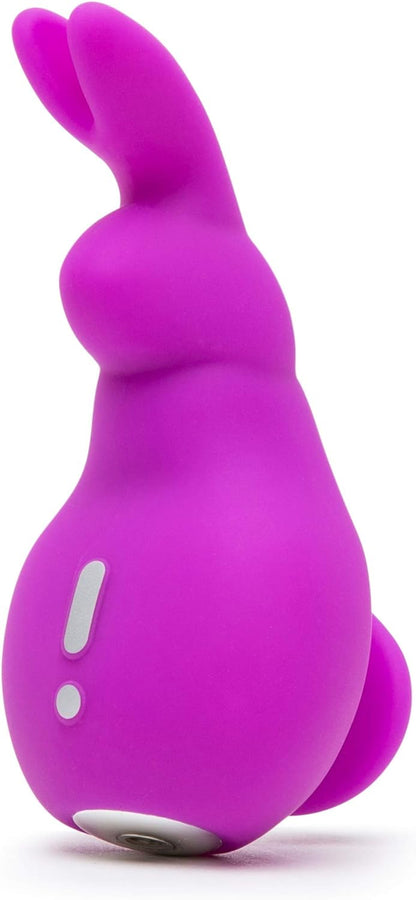 Lovehoney Happy Rabbit Mini Ears Clitoral Vibrator - Small Clitoral Rabbit Vibrator for Women - Thick Flexible Stimulating Ears - Rechargeable & Waterproof - Pink