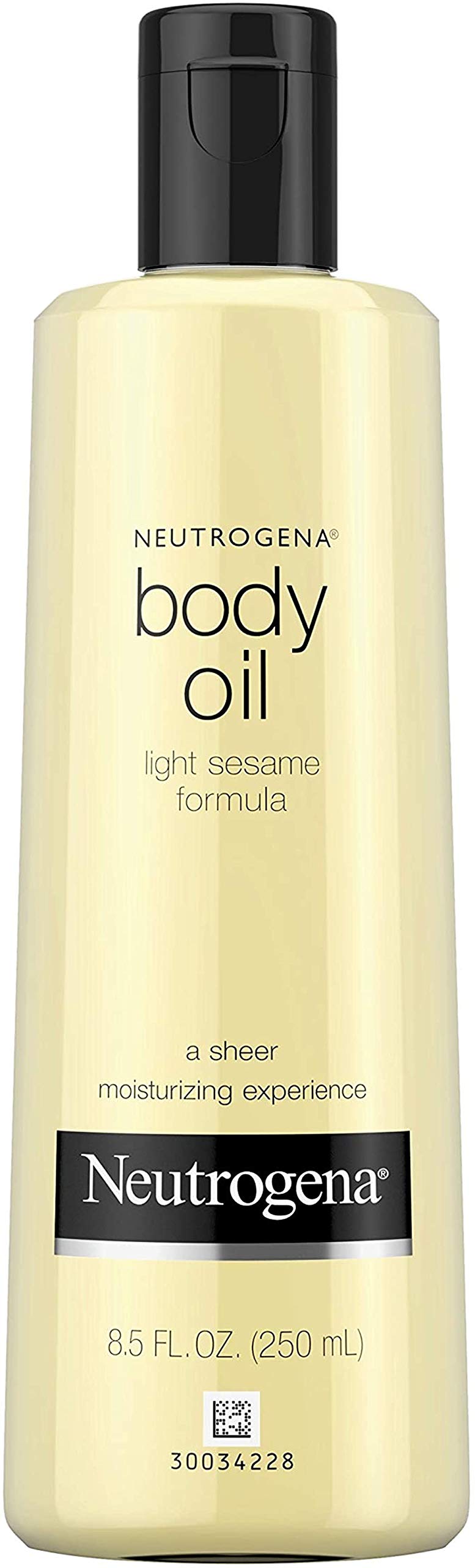 Neutrogena Body Oil Light Sesame Formula, Dry Skin Moisturizer and Hydrating Body Massage Oil for Radiant and Healthy Looking Glow, Nourishing Bath Oil for Sheer Moisture, 16 FL OZ