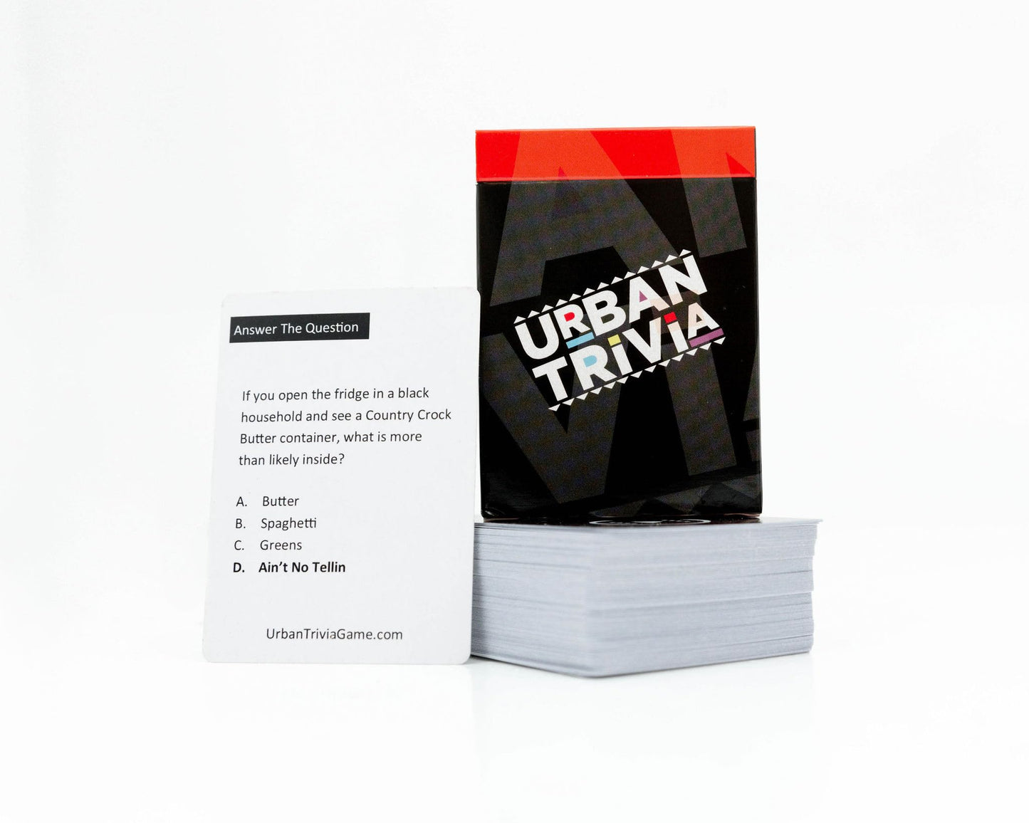 Urban Trivia Game 2nd Edition - Black Card Game for The Culture! Fun Trivia on Black TV, Movies, Music, Sports, & Growing Up Black! Great Trivia for Adult Game Nights and Family Gatherings