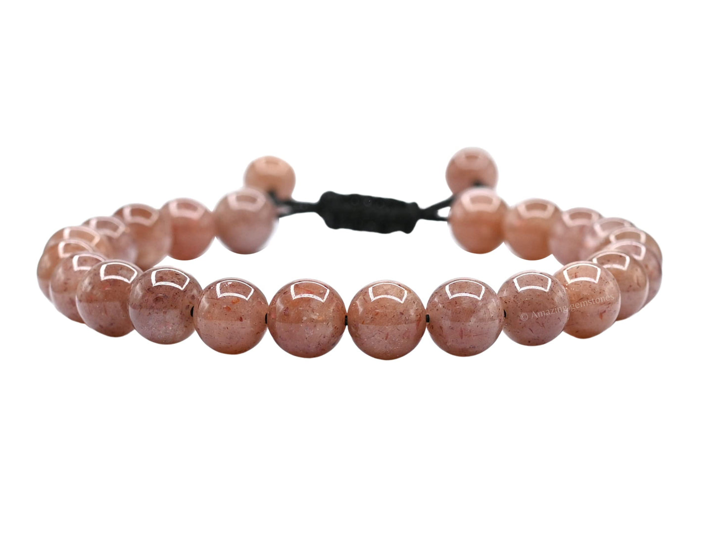 Copper Hematite Bracelet for Women Men's Gifts - Protection Healing Crystal Bracelet - 8mm Gemstone Beaded Adjustable Bracelet Pulseras Para Hombres Mujer Stocking Stuffers