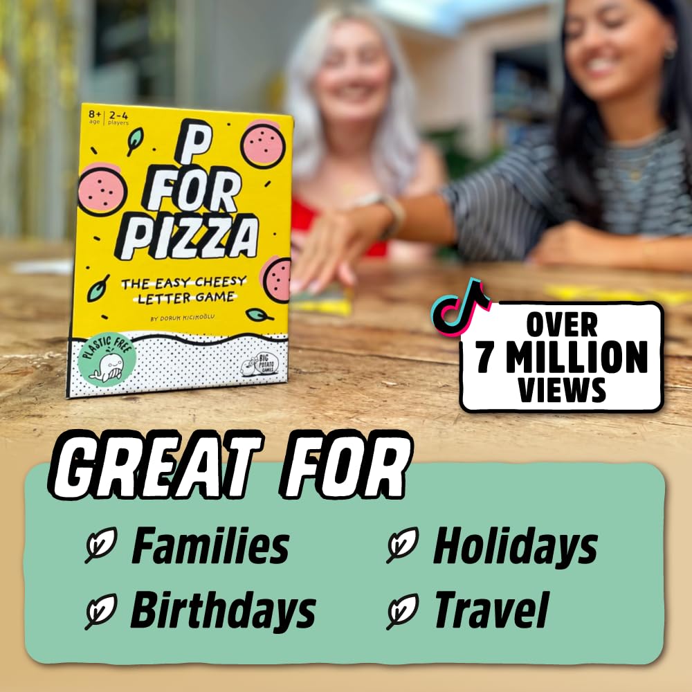 P for Pizza XXXXtra Hot | The Viral Game in a New Version | Travel Card Game, Perfect for Holidays, Camping and Birthdays