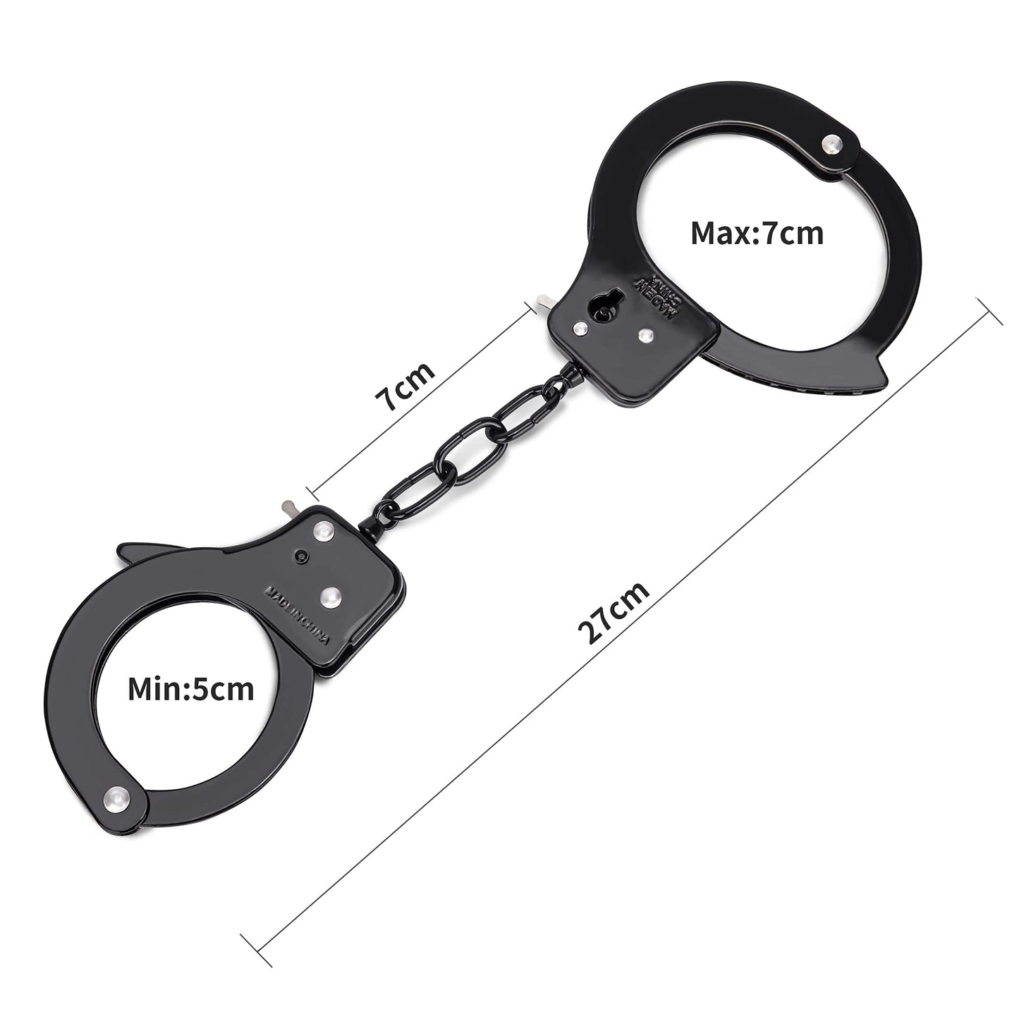 Metal Play Handcuffs, Hand Cuffs Police, Toy Handcuffs for Kids