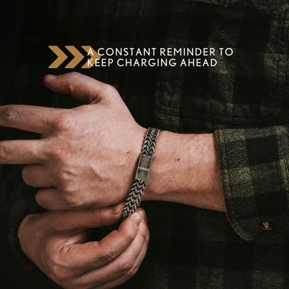 iHeartDogs Hero Company Link Bracelet for Men Helps Pair Military Veterans with a Companion Dog
