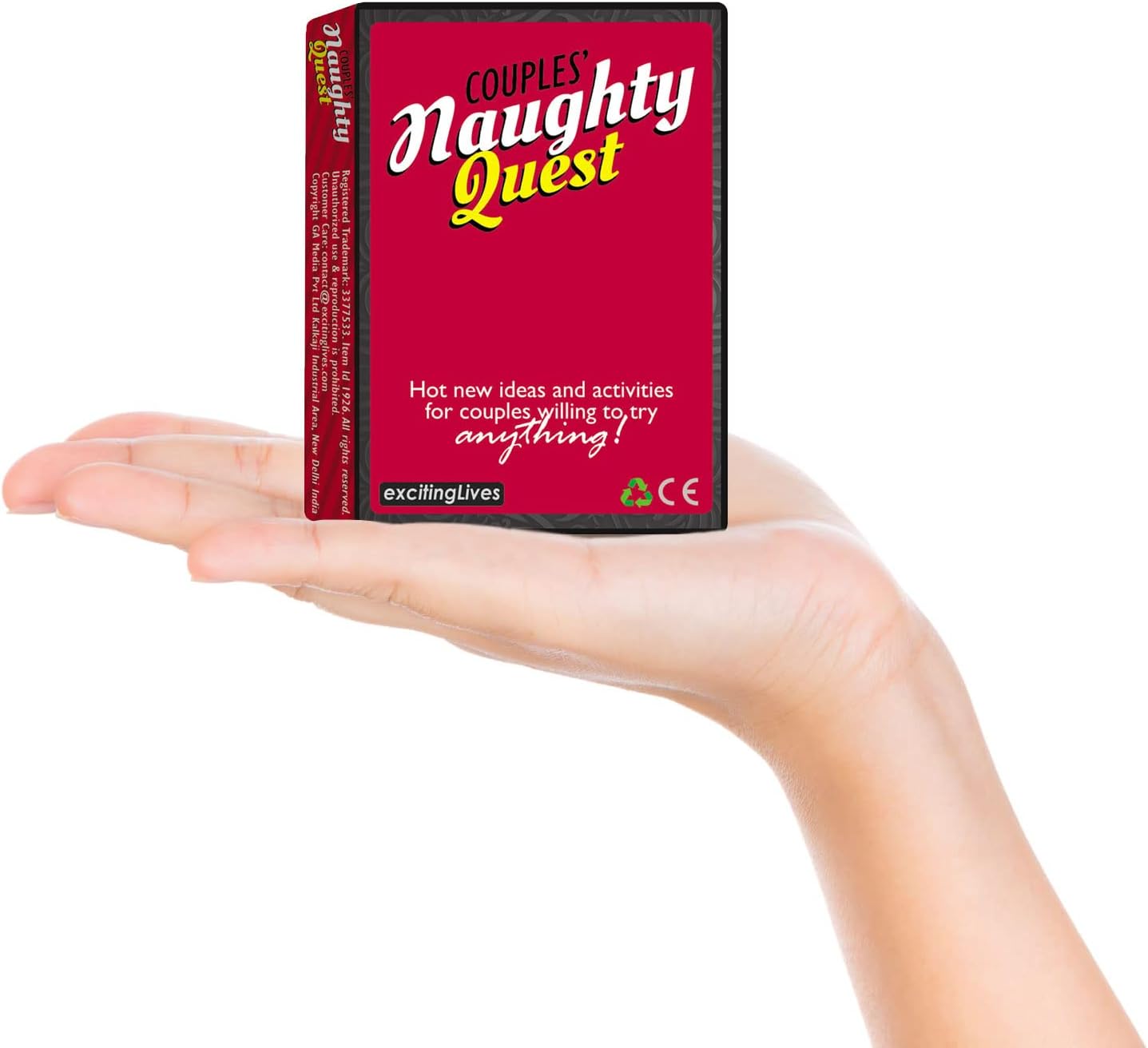 The Naughty Quest - Best Couple Card Game - Fun and Romantic Conversation Game for Couples Explore and Deepen Relationship with Your Partner