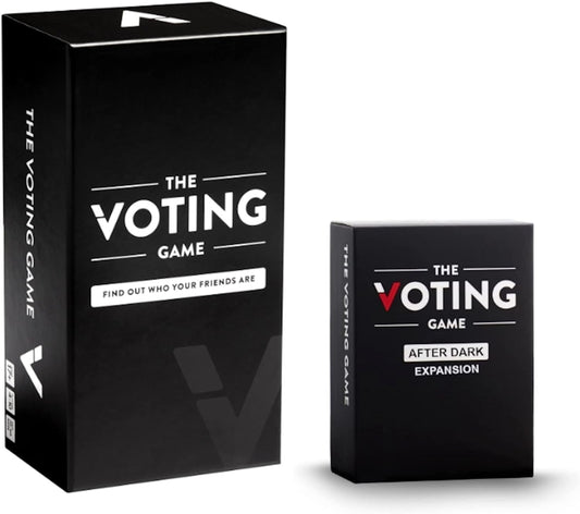 The Voting Game + After Dark Expansion Set - The Hilarious Adult Party Game About Finding Out Who Your Friends are - Perfect for College Students, Fun Parties & Board Games Night with Your Group