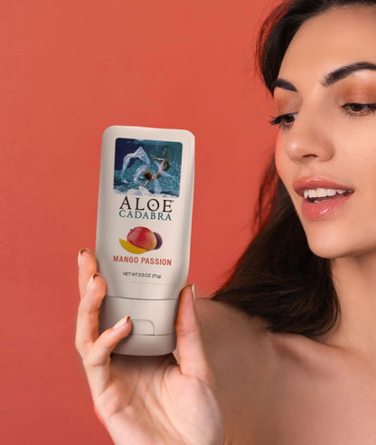 Aloe Cadabra Natural Water Based Personal Lubricant and Vaginal Moisturizer, Organic Aloe Lube for Men, Women and Couples, Non-Staining, pH Balanced (Unscented 2.5 Ounces, 1 Pack)