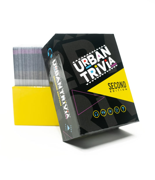 Urban Trivia Game 2nd Edition - Black Card Game for The Culture! Fun Trivia on Black TV, Movies, Music, Sports, & Growing Up Black! Great Trivia for Adult Game Nights and Family Gatherings