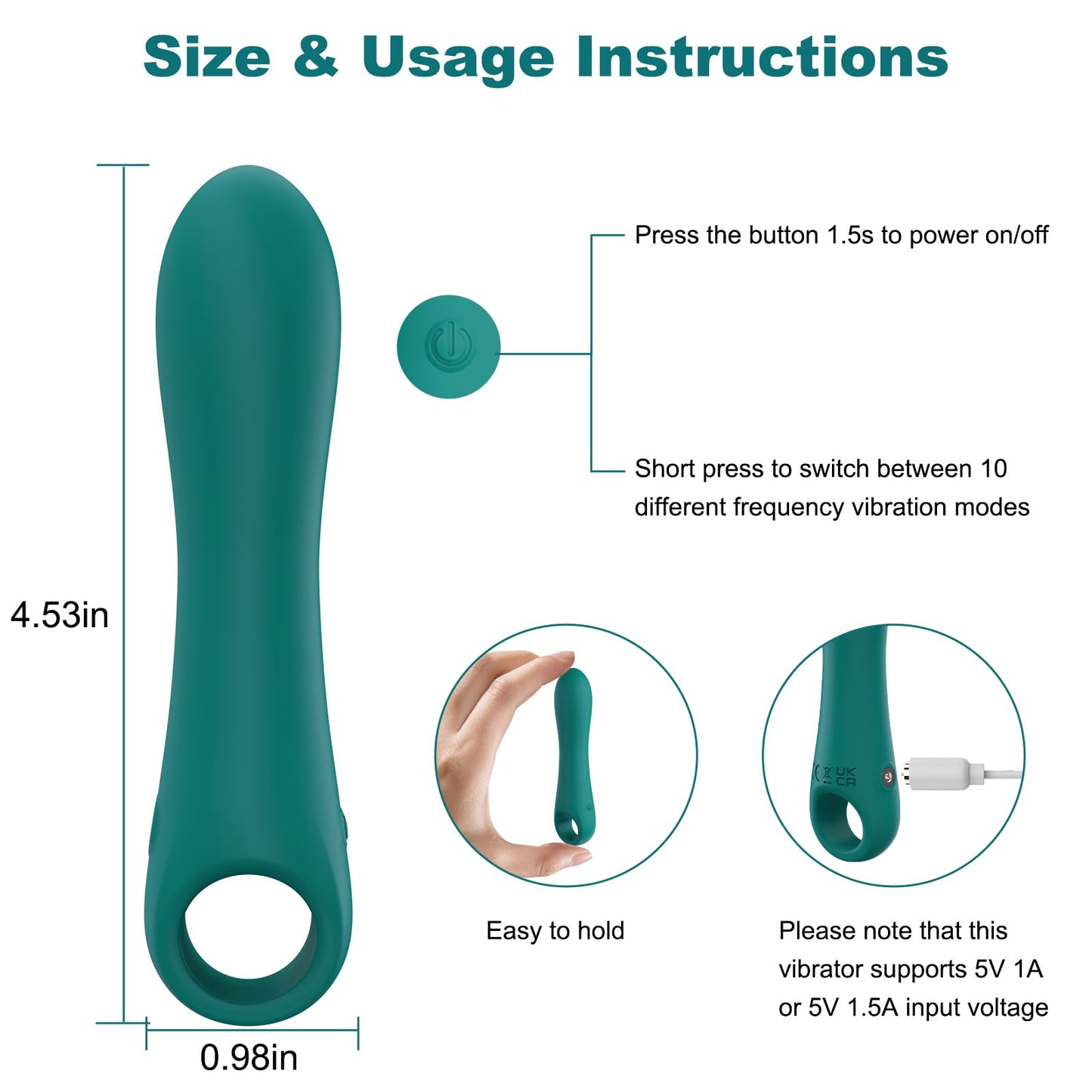 Women Sex Toys - Female Sex Toys with 10 Vibration Modes, Mini Vibrator Bullet with Lipstick Shape for G Spot Clitoral Stimulation, Discreet & Portable for Travel, Adult Sex Toys & Games(Green)