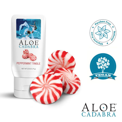 Aloe Cadabra Natural Water Based Personal Lubricant and Vaginal Moisturizer, Organic Aloe Lube for Men, Women and Couples, Non-Staining, pH Balanced (Unscented 2.5 Ounces, 1 Pack)