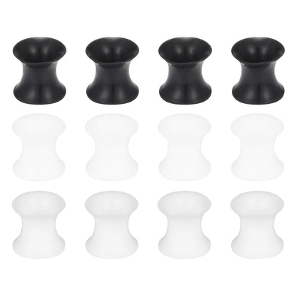 Cisyozi 6 Pairs Ultra Thin Silicone Ear Skin Flexible Flesh Tunnel Expander Stretching Gauge Earlets Plug Gauges Kit Earlets Retainer Same Sizes 6G-20mm 3 Colors
