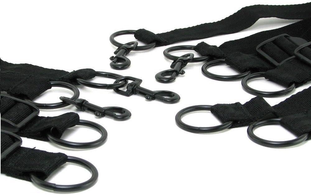 CalExotics Scandal Bed Restraints – Luxury Bondage Handcuff & Ankle Restraints for Couples – BDSM Toys for Couples – Black