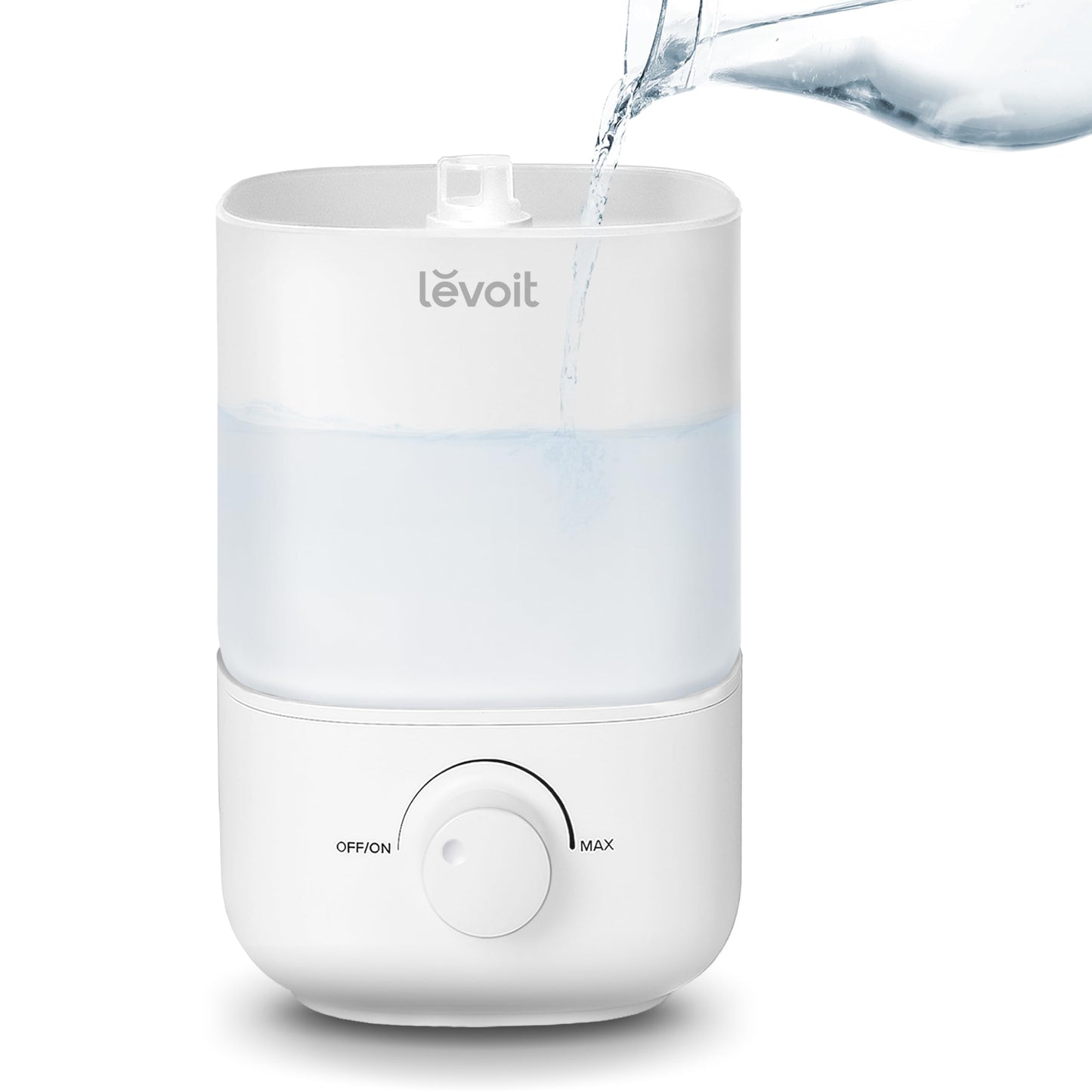 LEVOIT Humidifiers for Bedroom, Quiet (3L Water Tank) Cool Mist Top Fill Essential Oil Diffuser with 25Watt for Home Large Room, 360° Nozzle, Rapid Ultrasonic Humidification for Baby Nursery and Plant
