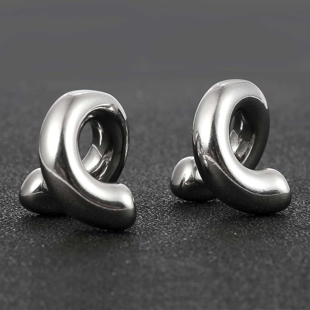 Casvort 2 PCS Hypoallergenic 316 Stainless Steel Hot 00g 2g Ear Hangers Heavy/Light Weights Saddle Weights Ear Gauges Body Jewelry Women Piercing Plugs for Lobe Pair Selling