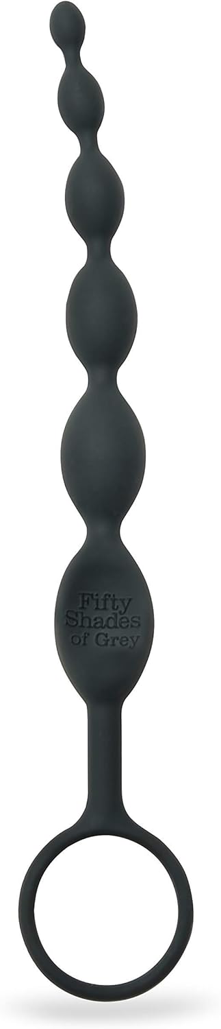 Fifty Shades of Grey Pleasure Intensified Black Silicone Anal Beads