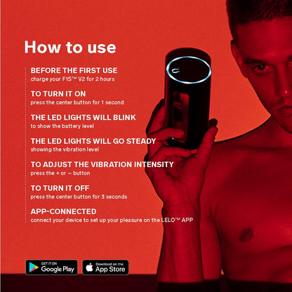 LELO F1S V2 Waterproof Male Masturbator, Male Stroker, Masturbator Sleeve, Sillicone Pocket Pussy, Sex Toy for Man, Sexual Pleasure Tools for Male, Male Sex Toy, Male Toy with 4 Vibrations, Blue