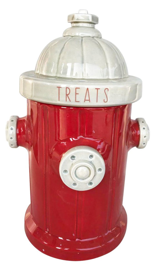 Fire Hydrant Treat Jar, Red