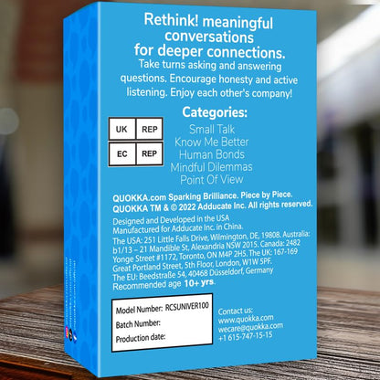 QUOKKA Conversation Cards Game - Christian Couples Edition | Original Version | Religious Gift | Relationship Connection - Great Board Game for Married Husband & Wife