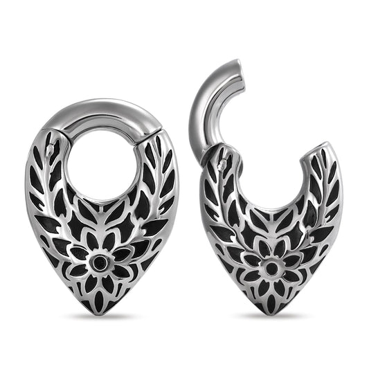 1 Pair 2g Ear Weights For Stretched Ears Plug Gauge Ear Hanger Heavy Water Drop Shape 6mm Dangle Earrings Women Body Piercing Jewelry