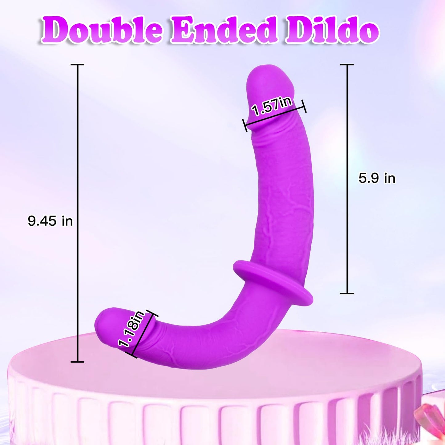 Strap On Dildo Womens Sex Toys - Double Ended Dildo Silicone Long Dildo Hands Free Masturbators Fantasy Dildo, Strap On Harness Big Dildo Anal Dildo Female Sex Toys Adult Toys for Women Lesbian