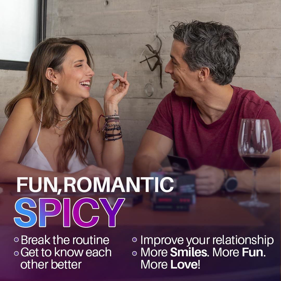 Why Don't We - Spice IT UP - Spicy Couples Games for Adults with 150 Cards with Conversations, Spicy Dares & More - Best Date Night Games for Couples - Romantic Adult Couple Games