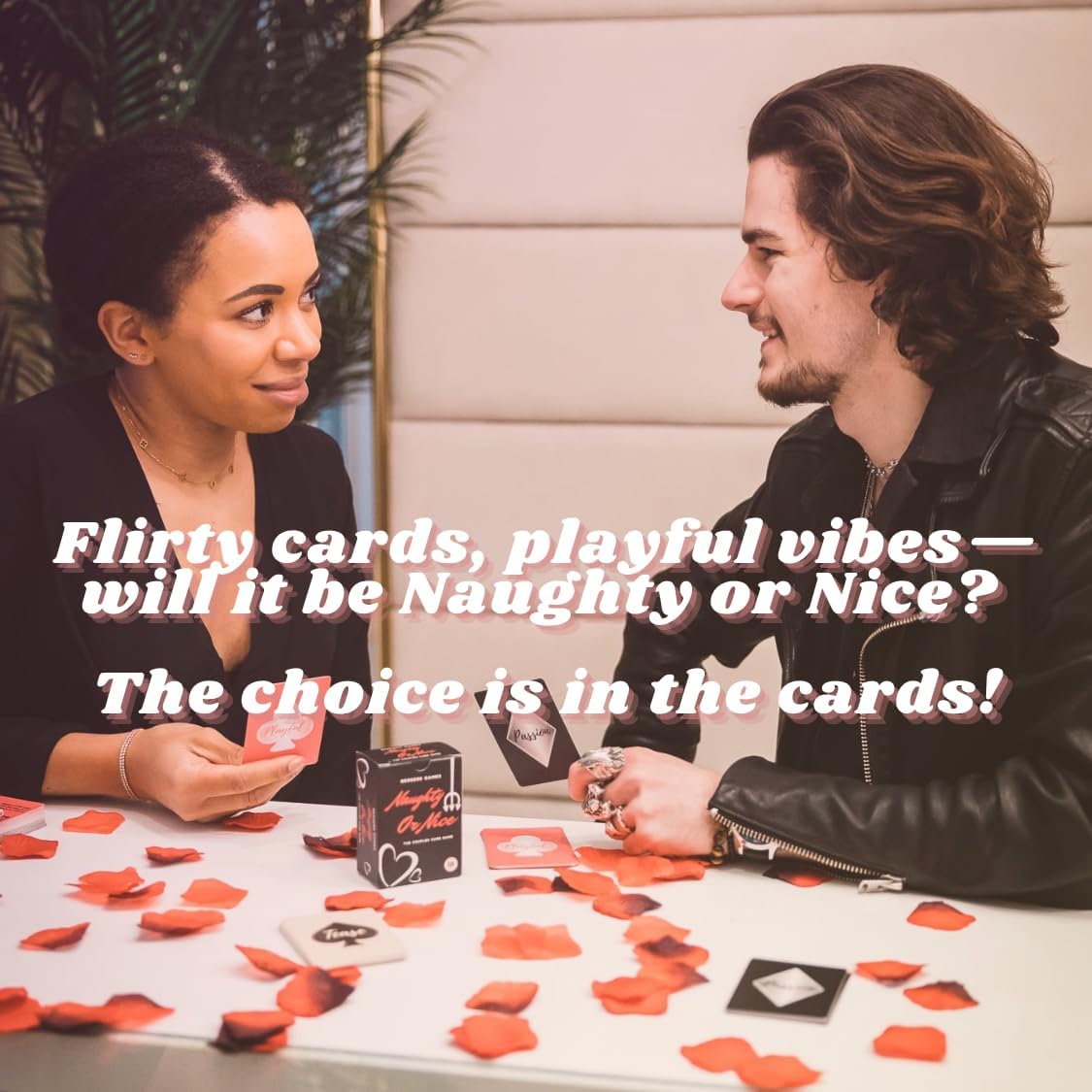 Naughty or Nice - Ultimate Couples Card Game | Fun Date Night Experience with Flirty Prompts & Romantic Challenges for Couples & Anniversary