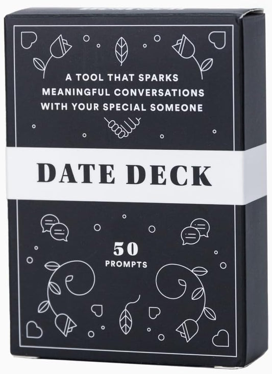 BestSelf Co. Date Deck Exciting, Engaging, and Though-Provoking Conversation Prompts Perfect for Unlocking Connection, Intimacy and Meaningful Discussion — 50 Cards
