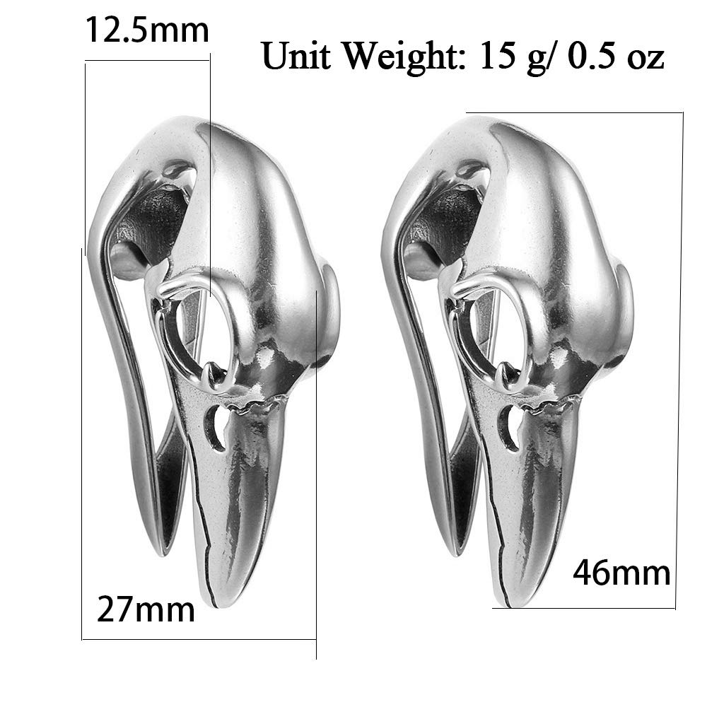 Casvort 2 PCS Hypoallergenic 316 Stainless Steel Hot 00g 2g Ear Hangers Heavy/Light Weights Saddle Weights Ear Gauges Body Jewelry Women Piercing Plugs for Lobe Pair Selling