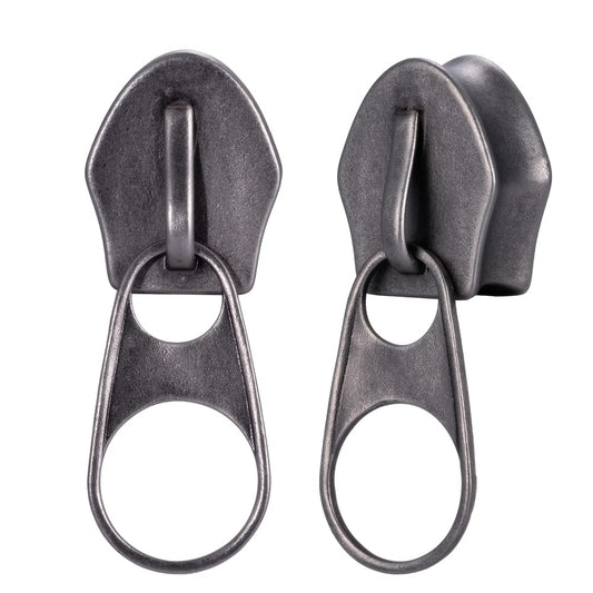 2PCS Zipper Ear Gauges Fashion Ear Tunnels Plugs Flesh Stretchers Piercing Earrings Expander Earrings Body Jewelry 0g-1"(8mm-25mm)