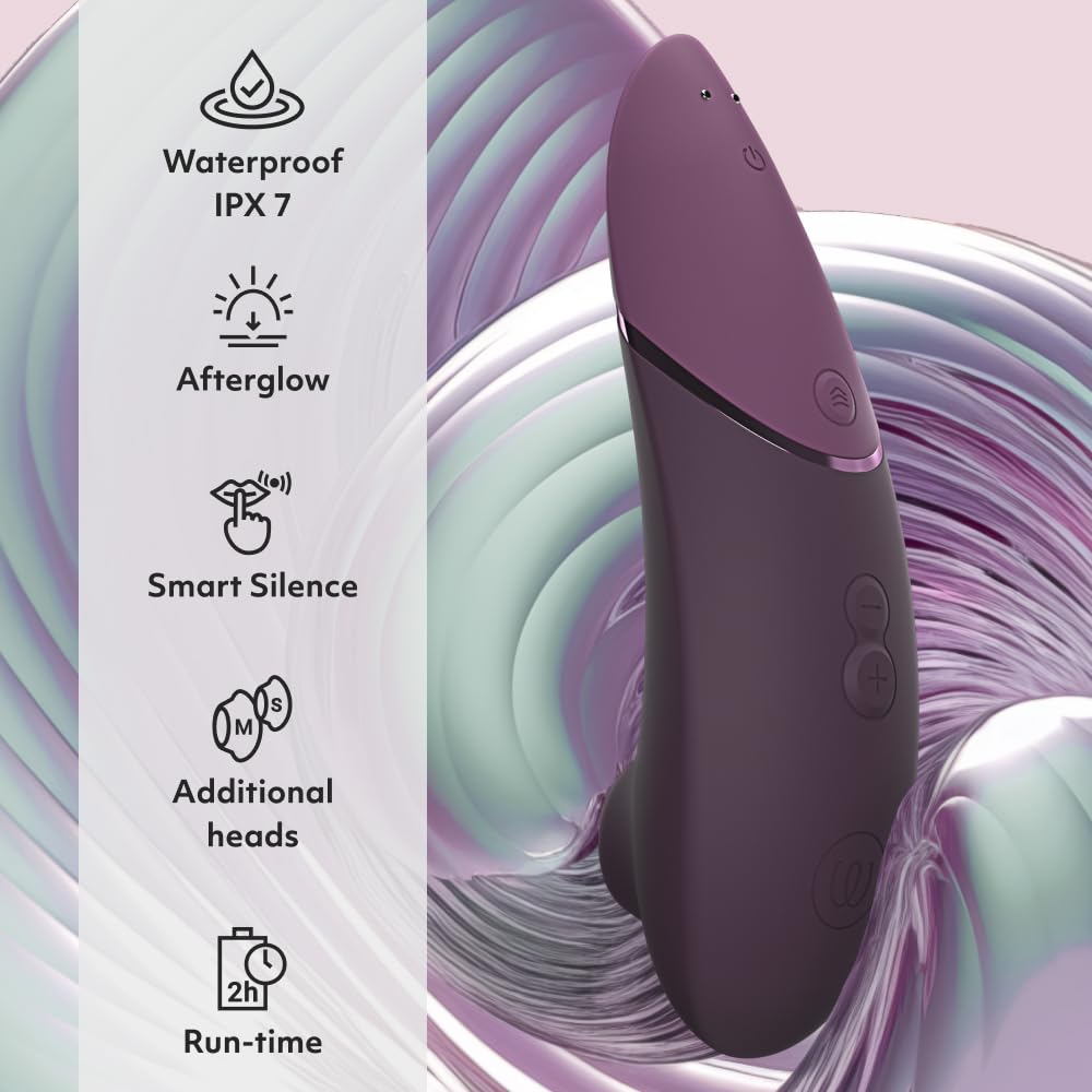 Womanizer Next 3D Pleasure Air Clitoral Sucker Sex Toy Stimulator | Suction Vibrator for Women and Couples Vibrating Adult Sex Toys with 14 Intensity Levels Waterproof Clit Sucker | Black