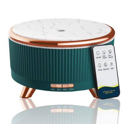 Diffusers for Essential Oils Large Room, 500ml Aromatherapy Oil Diffuser Cool Mist Humidifier with Remote Control,7 Colors Lights & 3 Mist Mode Waterless Auto Off for Women Office Home Black