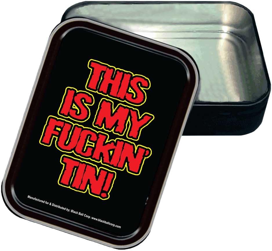 Stash Tins This Is My F*ckin' Tin Storage Container 4.37" L x 3.5" W x 1" H
