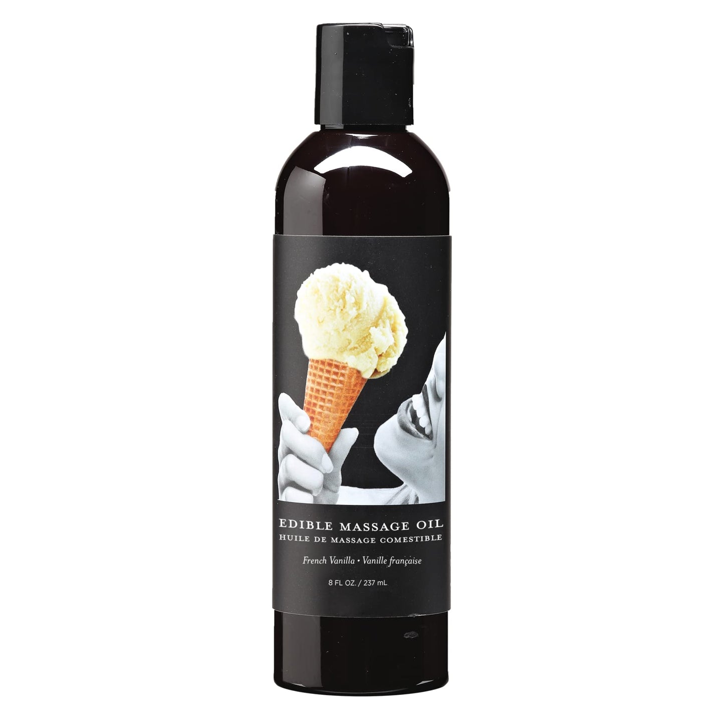 Earthly Body Edible Massage Oil - Hemp Seed, Almond, Grapeseed, Apricot & Vitamin E Oil - Vegan & Cruelty Free