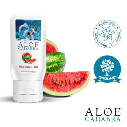 Aloe Cadabra Natural Water Based Personal Lubricant and Vaginal Moisturizer, Organic Aloe Lube for Men, Women and Couples, Non-Staining, pH Balanced (Unscented 2.5 Ounces, 1 Pack)