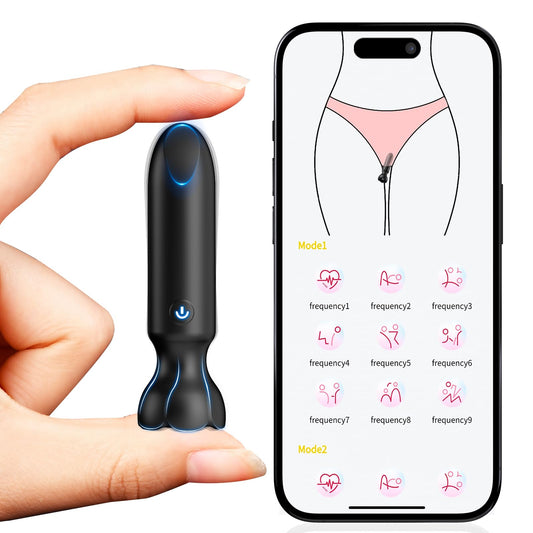 Mini Bullet Vibrator Adult Toys - Vibrators App Controlled Female Sex Toys with 9 Vibration Modes, Lipstick G Spot Dildo Clitoral Vibrator, Long Distance Discreet Vibrator for Women & Couples (Black)